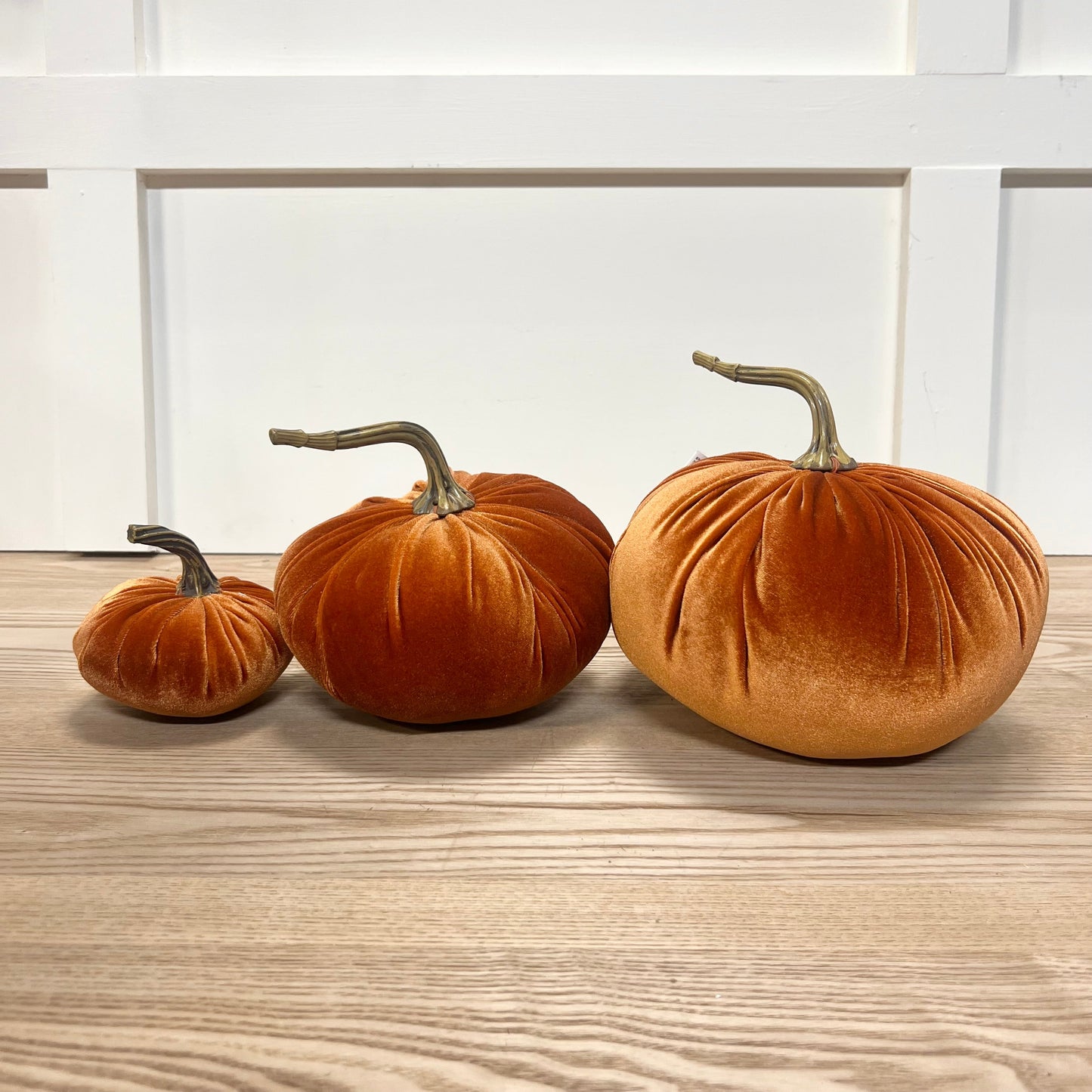 Orange Velvet Pumpkins