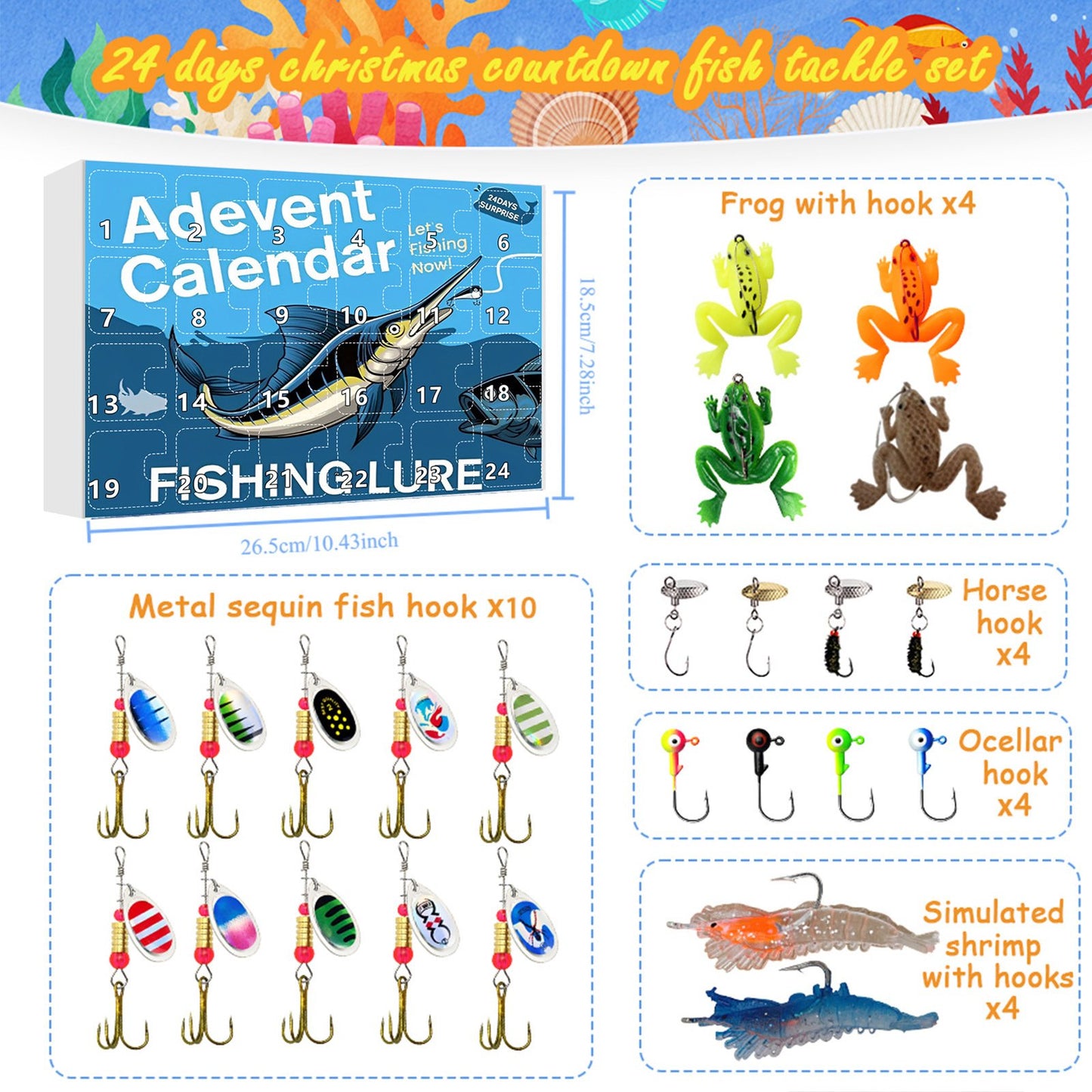π£ Fishing Advent Calendar 2025 (Limited Edition) -A Daily Surprise of Premium Fishing Treasures
