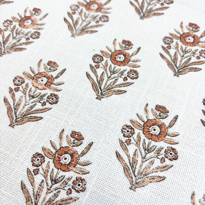 Block Print Floral Table Runner