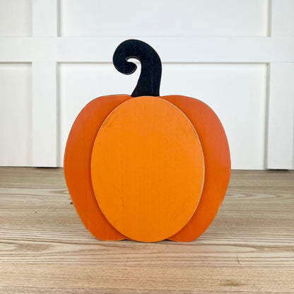 Wood Cut Out Pumpkin - 2 Sizes