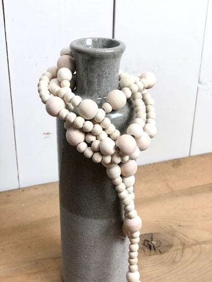 Natural Wood Bead Garland
