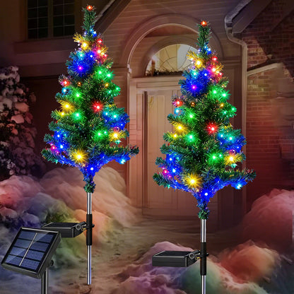 Christmas Tree Christmas Decorations Outdoor—Solar,Waterproof,Windproof