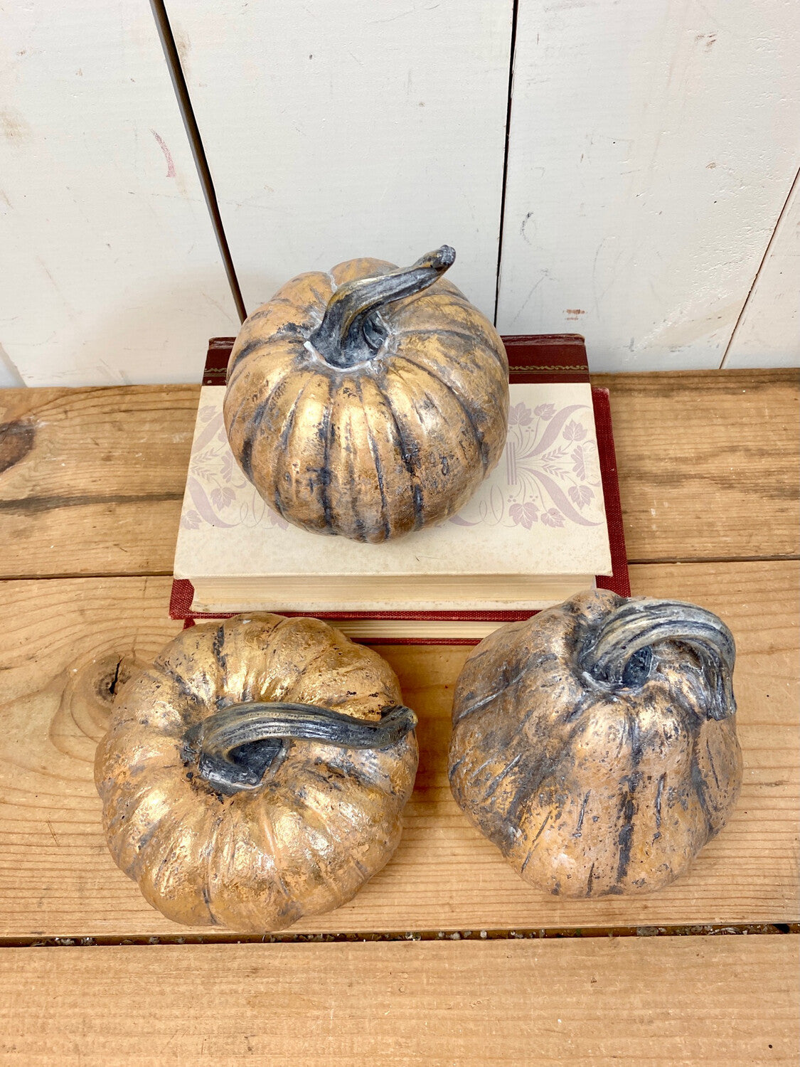Gold Resin Pumpkins