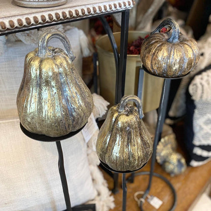 Gold Resin Pumpkins