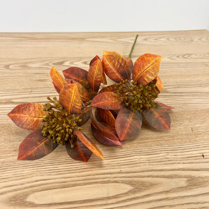Fall Leaf Stem with Pods - 2 Colors
