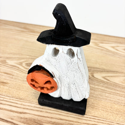 Carved Trick or Treat Ghost