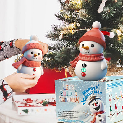 🎅☃️Christmas Snowman DIY Clay Craft Kit for Kids, Modeling Clay Snowman DIY Kit