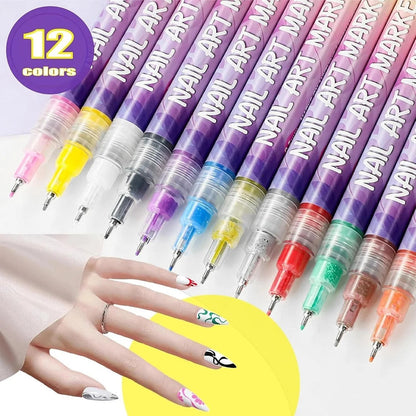 🎁Today's Specials⏳12 Colors Nail Art Pens Set