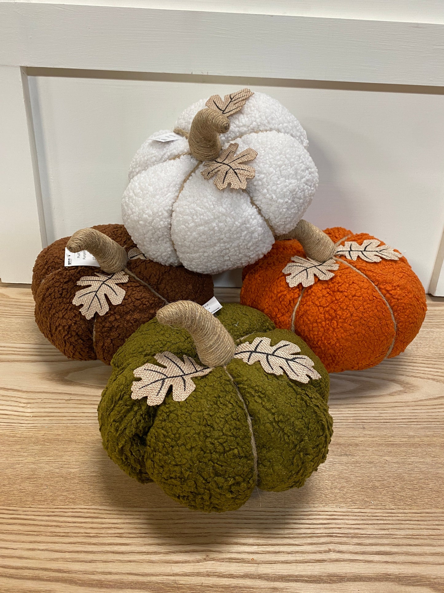 Plush Boucle Pumpkins