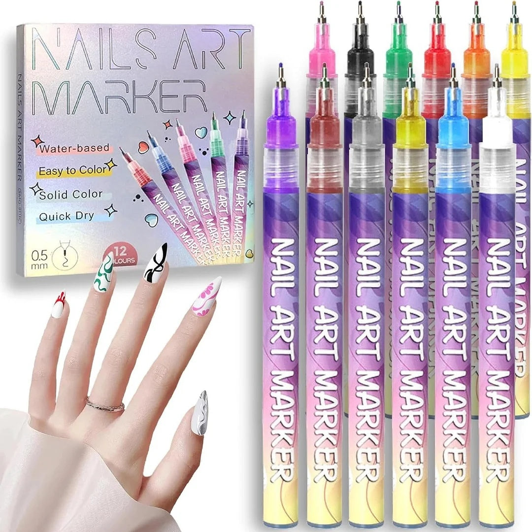 🎁Today's Specials⏳12 Colors Nail Art Pens Set