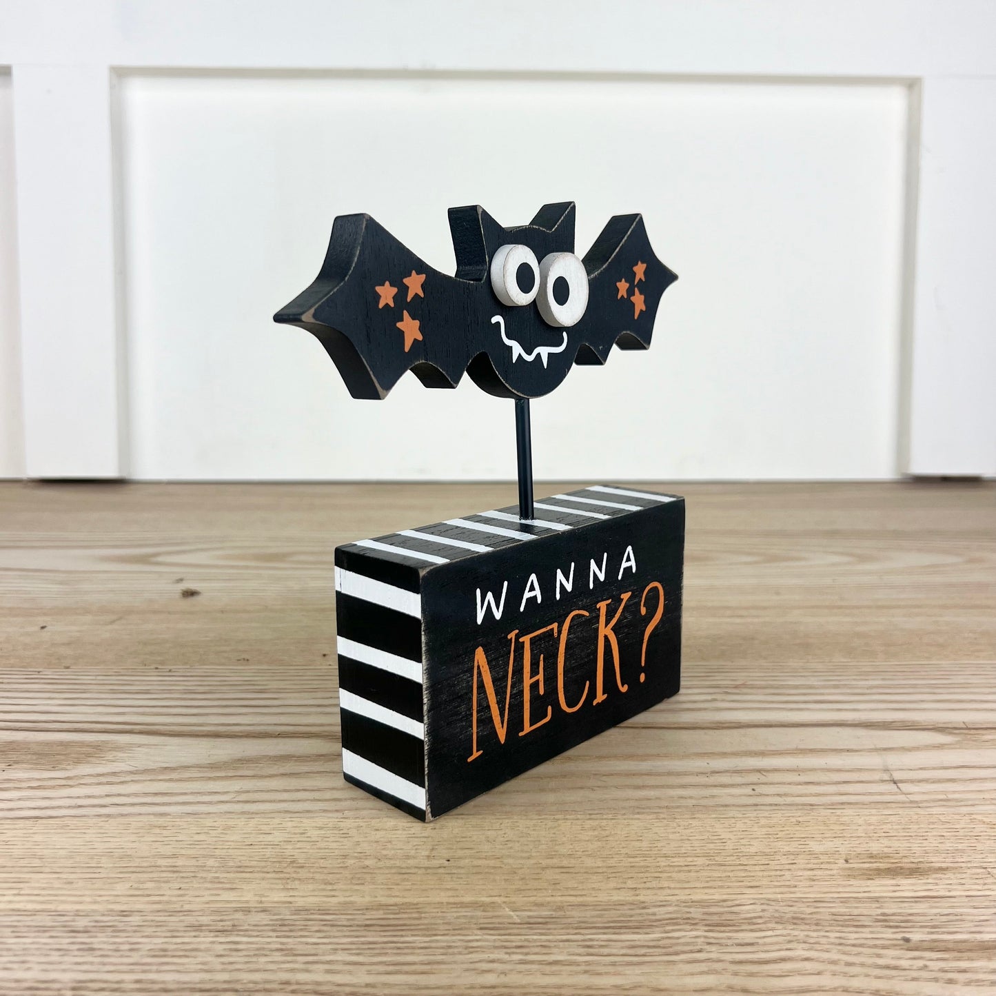 Wood Bat on Stand “Wanna Neck”