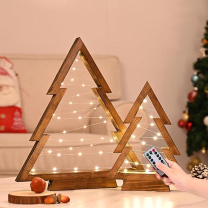 🎄 Modern Farmhouse Wooden Christmas Tree ✨ Rustic Holiday Decor
