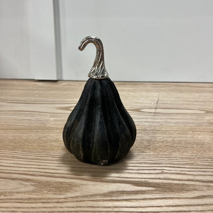 Black Distressed Wooden Pumpkins