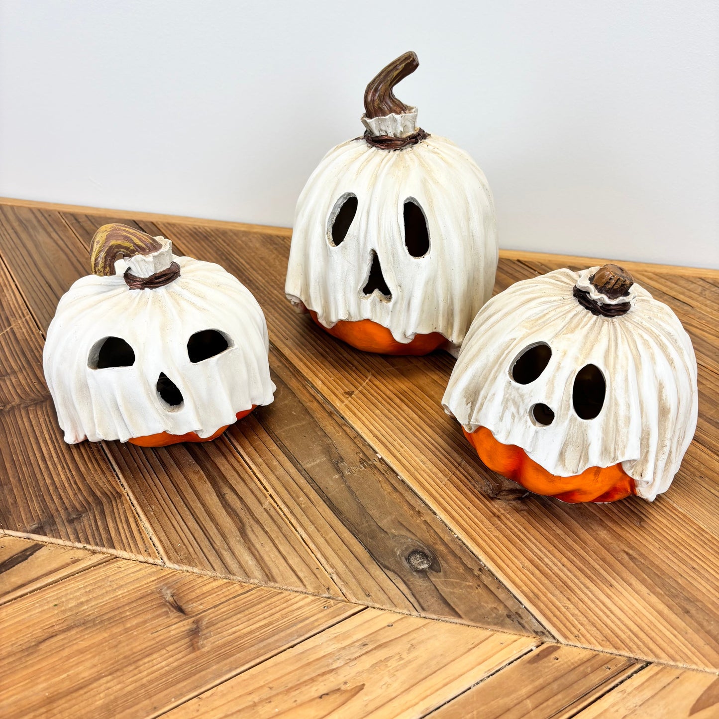 Lighted Ghost Pumpkins - 3 Styles