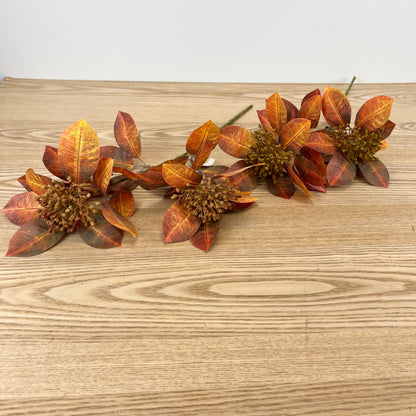 Fall Leaf Stem with Pods - 2 Colors