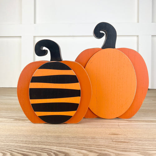 Wood Cut Out Pumpkin - 2 Sizes