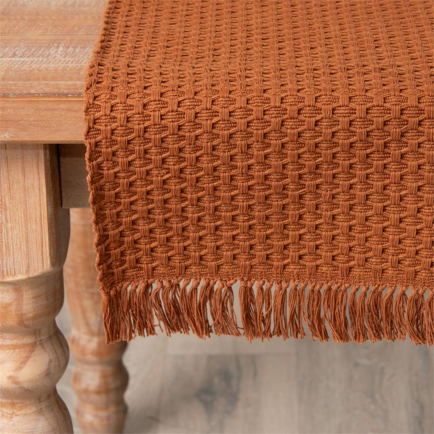 Rust Woven Table Runner