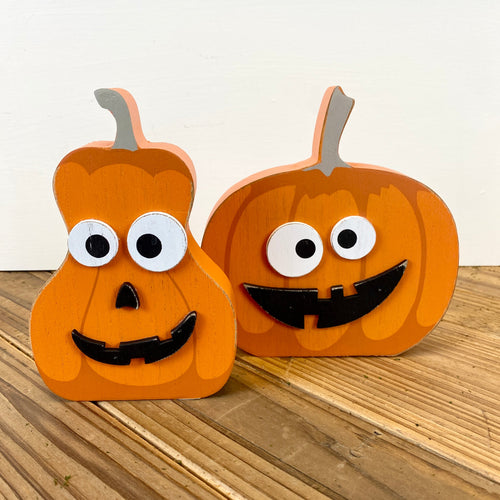 Wood Pumpkins- 2 shapes