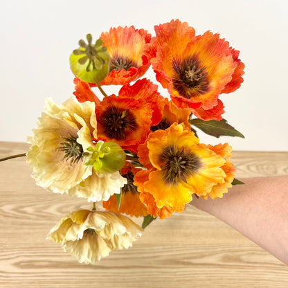 Fall Poppy Stems - 3 Colors