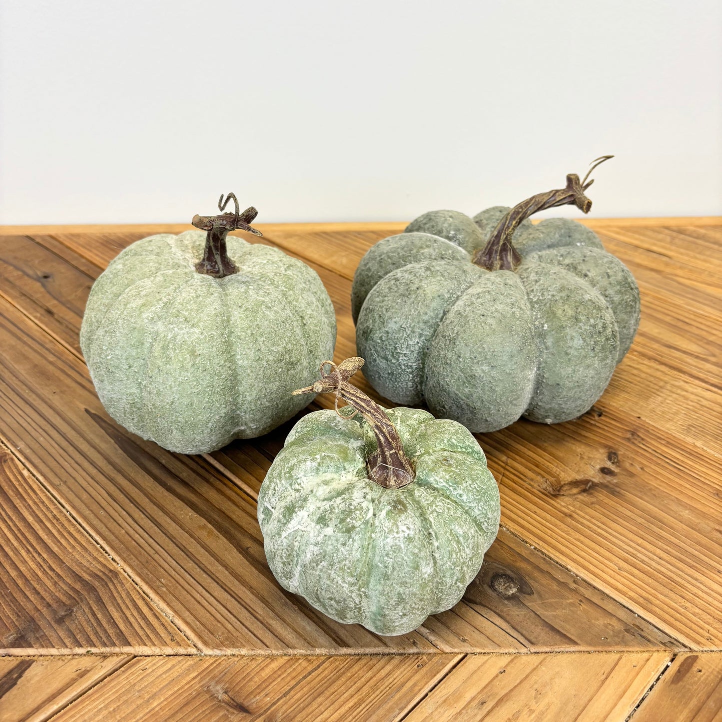 Textured Green Pumpkins