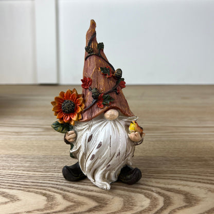 Resin Harvest Gnome Figurine - 3 Styles