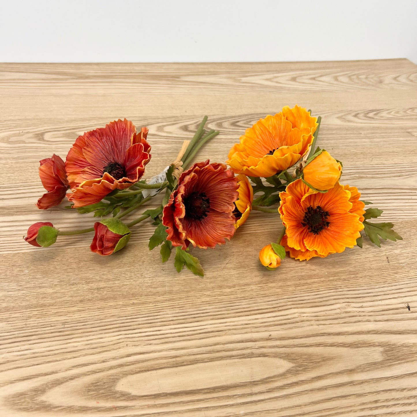 Real Feel Fall Poppy Stems - 2 Colors