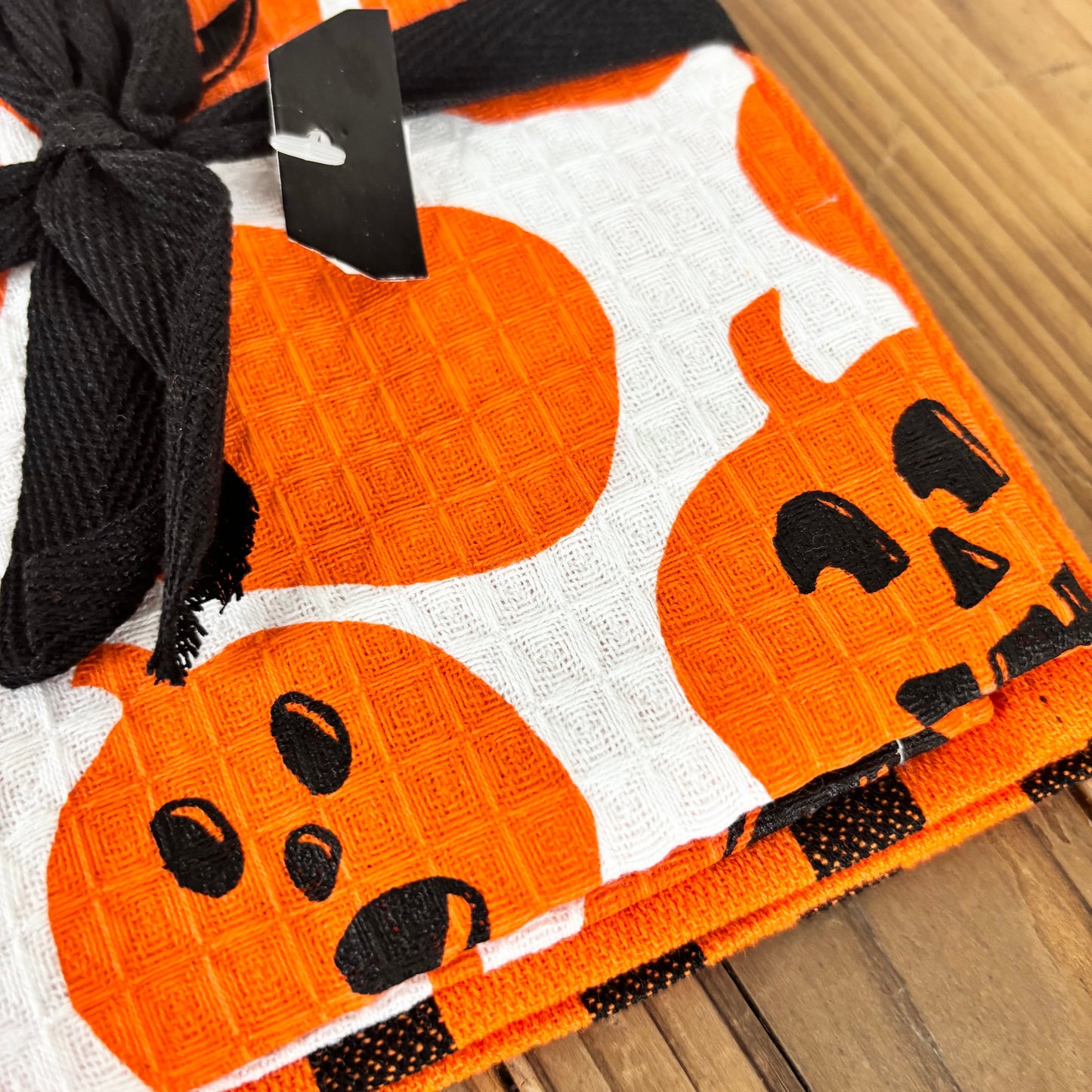 Halloween Pumpkin Dishtowel - Set of 2