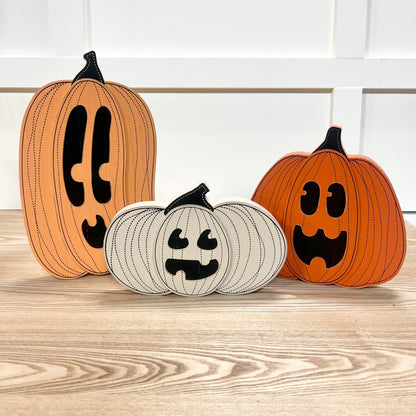 Reversible Jack-O-Lantern Pumpkins