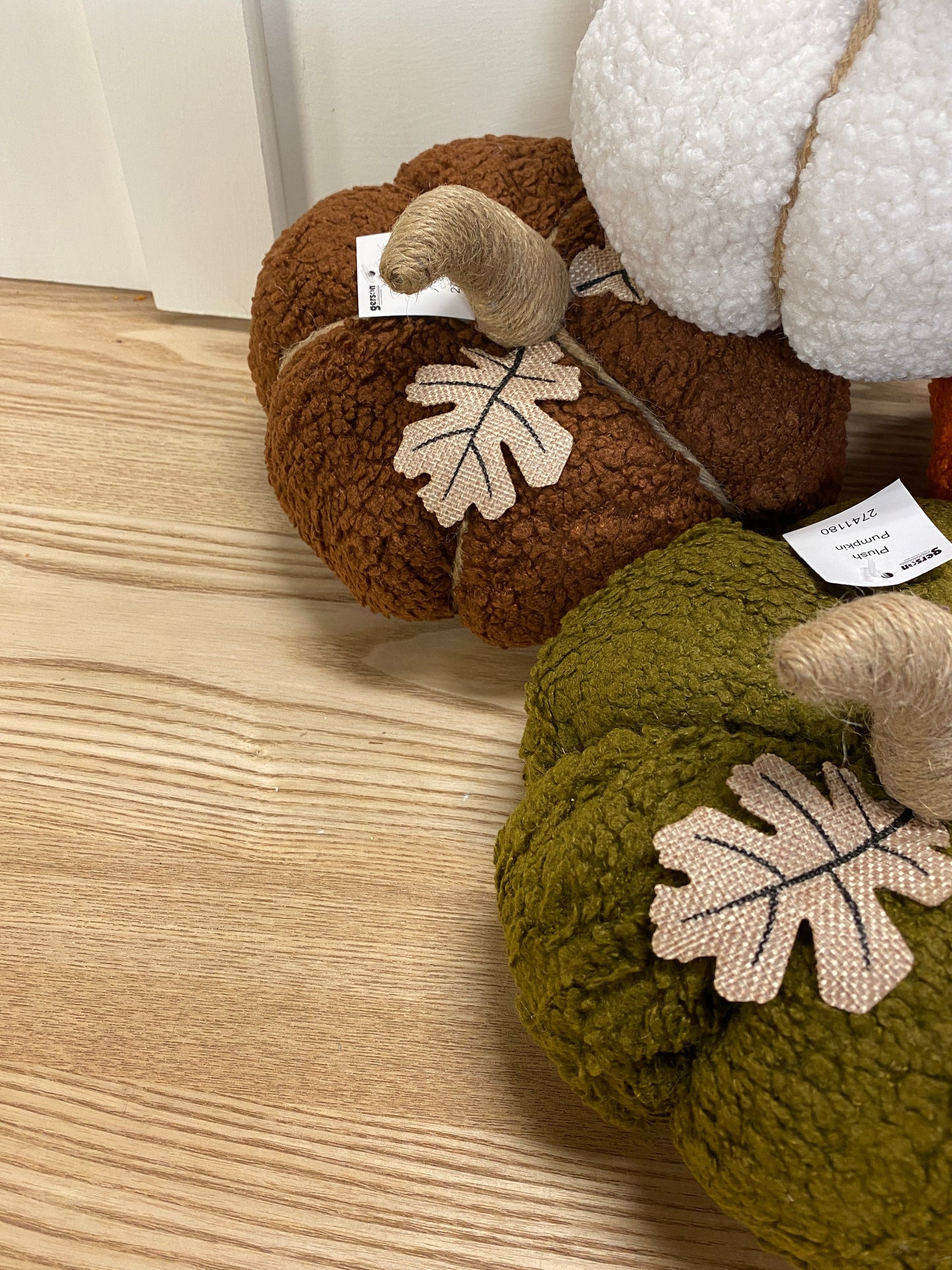 Plush Boucle Pumpkins