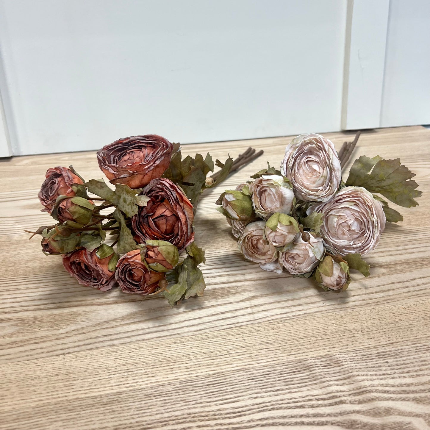 Faux Dried Ranunculus Bundles