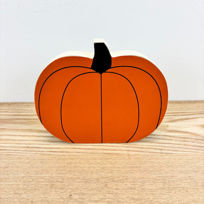 Pumpkin/Jack-o’-Lantern Reversible Wood Shape