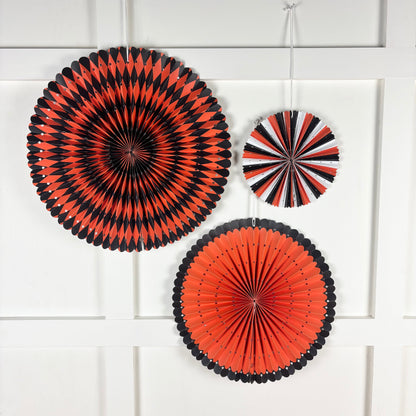 Spellbound Paper Fan Decor - Set of 3