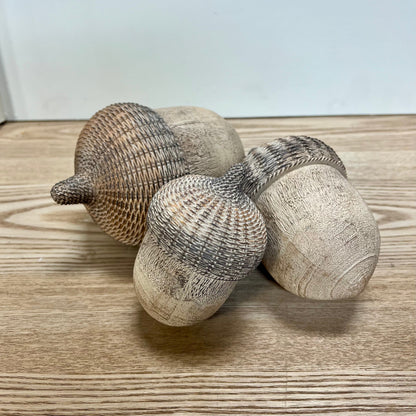 Woven Resin Acorns