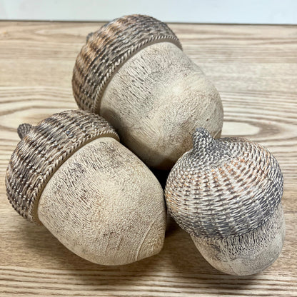 Woven Resin Acorns