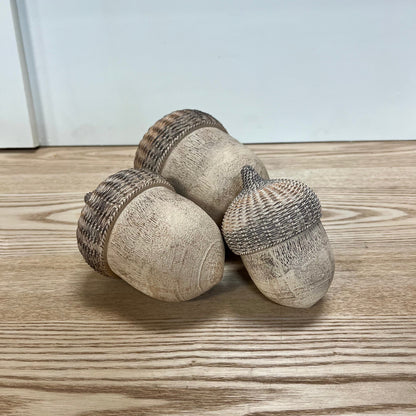 Woven Resin Acorns