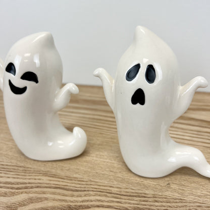 Ceramic Ghost Figurines - Set of 3