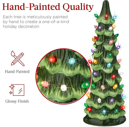 🎉🎉Christmas is coming🎁🎄Retro Hand-Painted Tabletop Christmas Trees