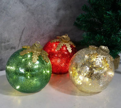🎅Glass Tabletop Christmas Ornaments 🔔🎁