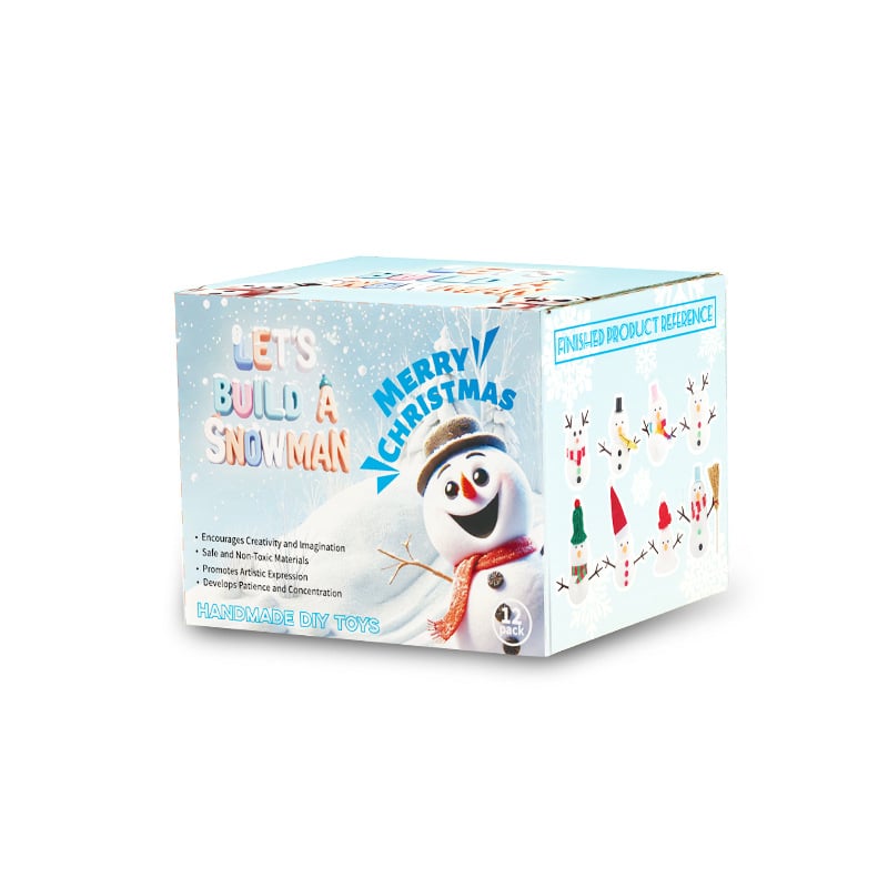 🎅☃️Christmas Snowman DIY Clay Craft Kit for Kids, Modeling Clay Snowman DIY Kit