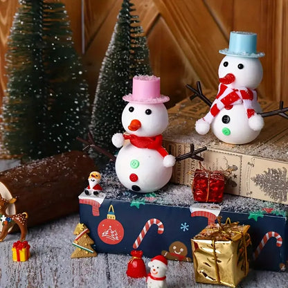 🎅☃️Christmas Snowman DIY Clay Craft Kit for Kids, Modeling Clay Snowman DIY Kit
