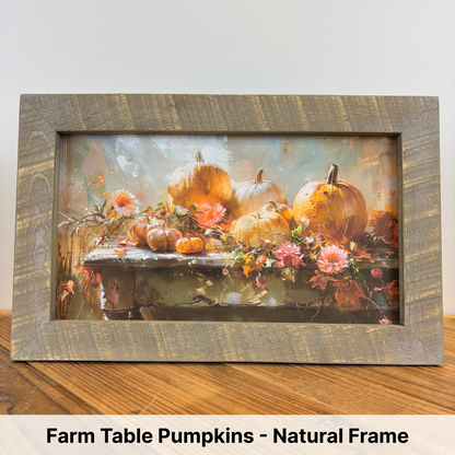 Fall Framed Wall Art - Small Rectangle