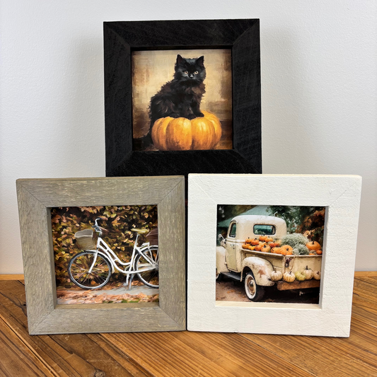 Fall Framed Wall Art - Small Square