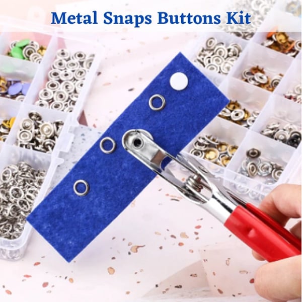 Metal Snaps Buttons Kit – Ultimate DIY Crafting Set for Fashion & More