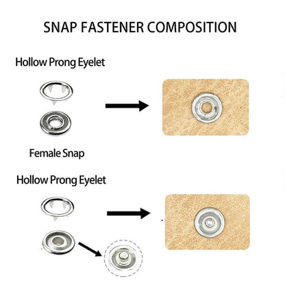 Metal Snaps Buttons Kit – Ultimate DIY Crafting Set for Fashion & More